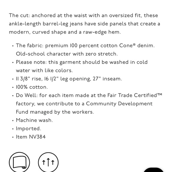 Madewell Pieced Barrel Jeans NWT - Picture 7 of 8